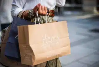 brown Henry paper bag